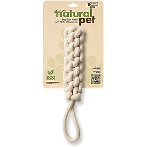 Natural Pet Dog Rope Tug Toy, White