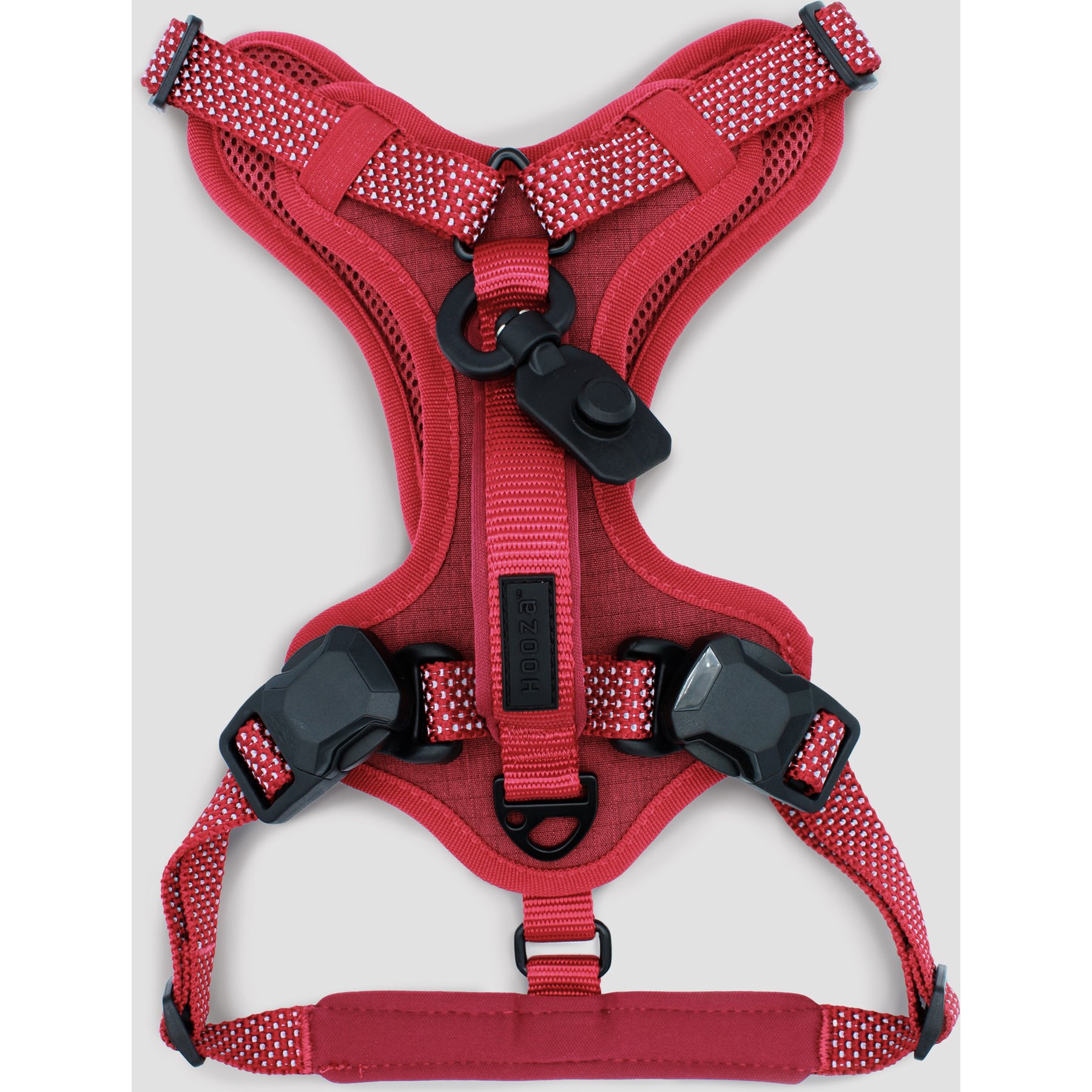 HOOZA Quick Clip Control Dog Harness, Red, Small: 15 to 20-in chest