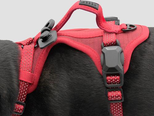 Show full view: HOOZA Quick Clip Control Dog Harness, Red, Small: 15 to 20-in chest slide 3 of 5
