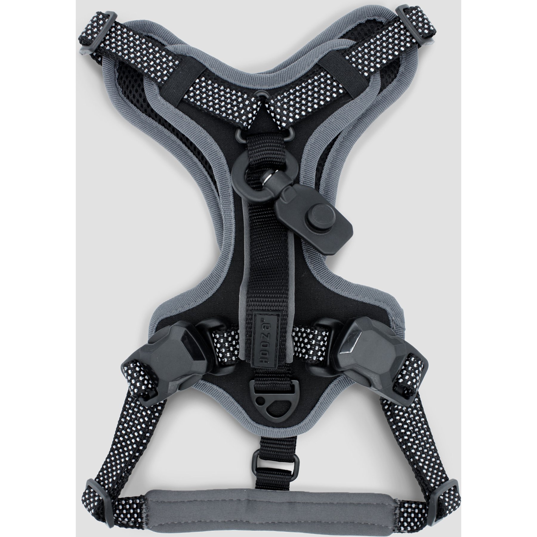 HOOZA Quick Clip Control Dog Harness, Black, Medium: 20 to 27-in chest