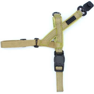 HOOZA HOOZA Quick Clip One Click Dog Harness, Almond, Large: 37 to 36-in chest