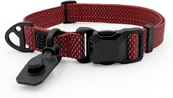HOOZA Quick Clip Dog Collar, Red, Small: 9 to 14-in neck, 5/8-in wide