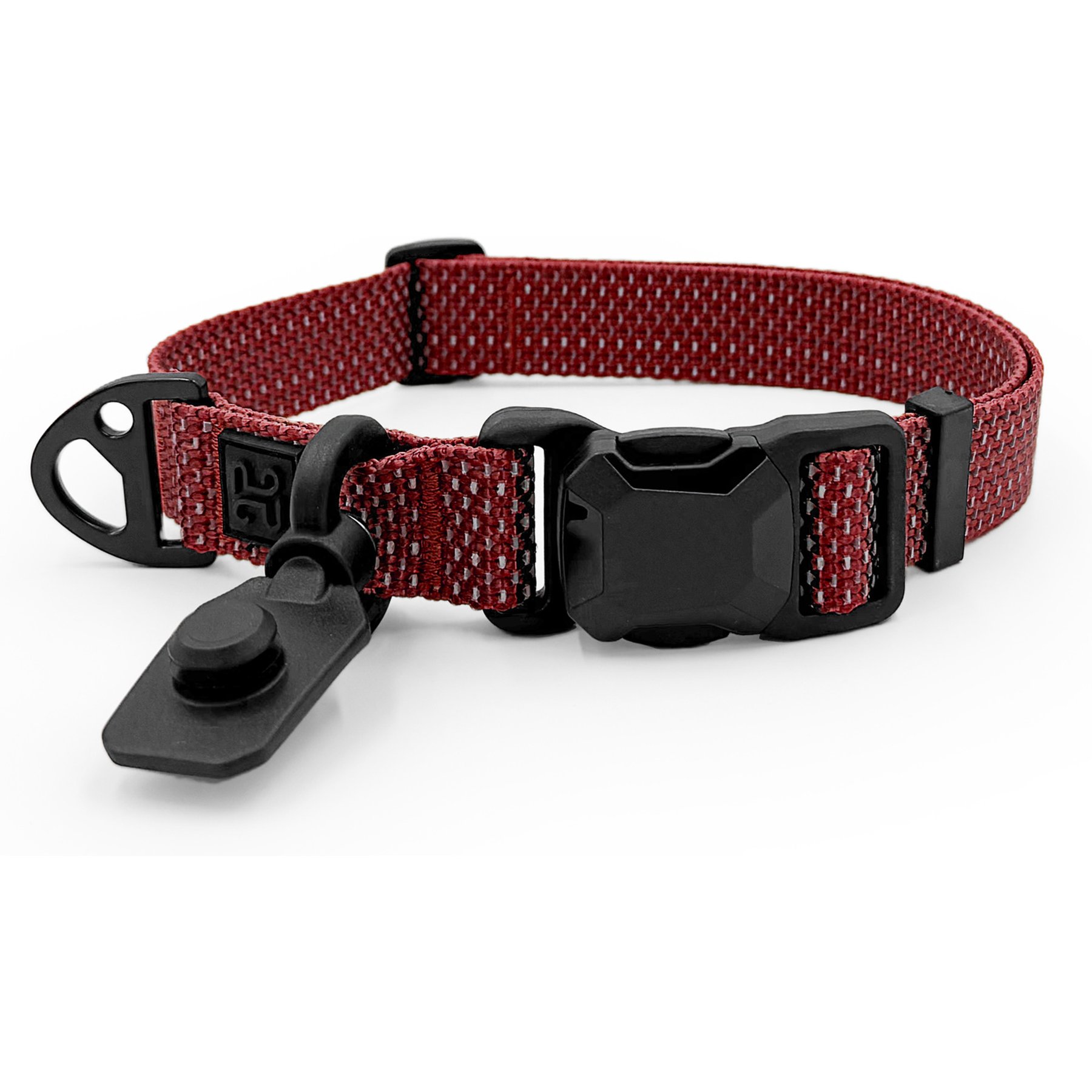 HOOZA Quick Clip Dog Collar, Red, Medium: 14 to 20-in neck, 3/4-in wide