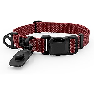 HOOZA Quick Clip Dog Collar, Red, Small: 9 to 14-in neck, 5/8-in wide