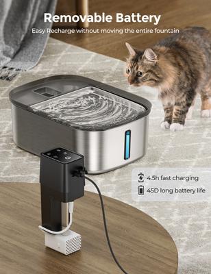 Show full view: Chumajor Wireless Water Fountain with Motion Sensor for Dogs & Cats, Large slide 5 of 8