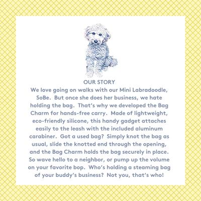 Show full view: Sweet Paws Bag Charm Hands-Free Used Dog Poop Bag Carrier, Glacier, 1 count slide 9 of 11