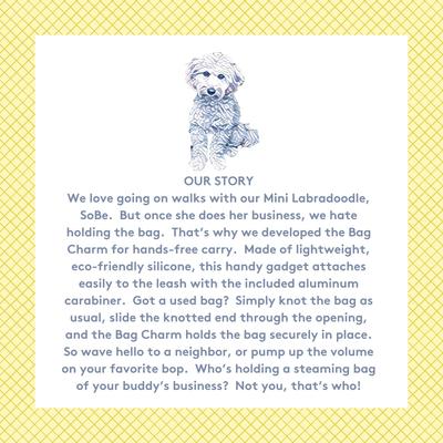 Show full view: Sweet Paws Bag Charm Hands-Free Used Dog Poop Bag Carrier, Azure, 1 count slide 8 of 10