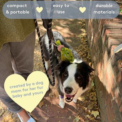 Show full view: Sweet Paws Bag Charm Hands-Free Used Dog Poop Bag Carrier, Azure, 1 count slide 6 of 10