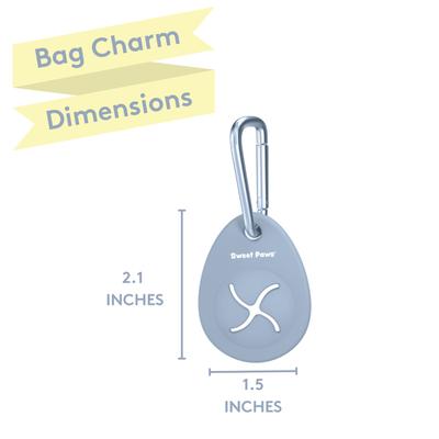 Show full view: Sweet Paws Bag Charm Hands-Free Used Dog Poop Bag Carrier, Glacier, 1 count slide 7 of 11