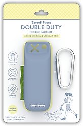 Sweet Paws Double Duty Waste Hands-Free Poop Bag Holder, Small