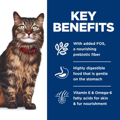 Show full view: Hill's Science Diet Adult Sensitive Stomach & Sensitive Skin Chicken & Beef, Salmon & Tuna Variety Pack Wet Cat Food, 2.8-oz pouch, 12 count slide 6 of 11