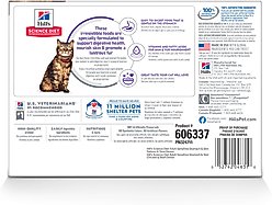 Hill's Science Diet Adult Sensitive Stomach & Sensitive Skin Chicken & Beef, Salmon & Tuna Variety Pack Wet Cat Food, 2.8-oz pouch, 12 count slide 2 of 9