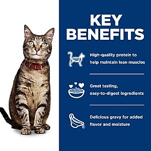 Hill's Science Diet Adult Tender Dinner Variety Pack Cat Food, 2.8-oz pouch, case of 12