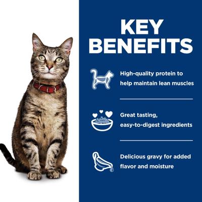 Show full view: Hill's Science Diet Adult Tender Dinner Variety Pack Cat Food, 2.8-oz pouch, case of 12 slide 5 of 12