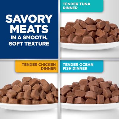 Show full view: Hill's Science Diet Adult Tender Dinner Variety Pack Cat Food, 2.8-oz pouch, case of 12 slide 4 of 12