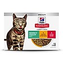 Hill's Science Diet Adult Perfect Weight Management Vegetable & Chicken & Liver & Chicken Variety Pack Wet Cat Food, 2.9-oz can, 12 case