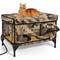 Show in main carousel: Clawsable Elevated Polyester Outdoor Cat Shelter with Heated Pad, Desert Camo, Large slide 1 of 7
