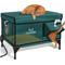 Show in main carousel: Clawsable Polyester Outdoor Heated Cat Shelter with Night Vision, Dark Green, Large slide 1 of 6
