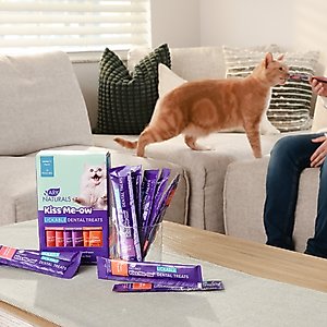 Ark Naturals Kiss Me-Ow Variety Pack Tuna, Salmon & Chicken Lickable Dental Cat Treats, 0.5-oz tube, case of 21