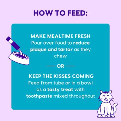 Show full view: Ark Naturals Kiss Me-Ow Chicken Lickable Dental Cat Treats, 0.5-oz tube, case of 4 slide 5 of 7