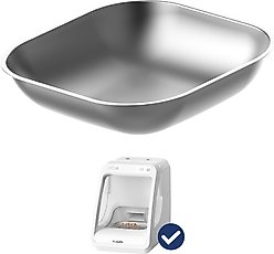 PawsPik Automatic Microchip RFID Replacement Stainless Steel Cat Feeder Bowl, Silver, Small: 2 cup