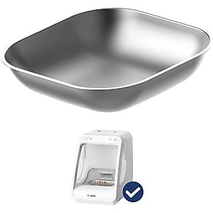 PawsPik Automatic Microchip RFID Replacement Stainless Steel Cat Feeder Bowl, Silver, Small: 2 cup