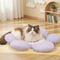 Show in main carousel: Happy & Polly Blossom Petal Orthopedic Bolster Cat Bed, Purple slide 4 of 9