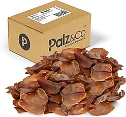 Palz&Co Hogdog Pig Large Ears Dog Treats, 100 count