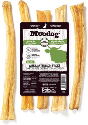 Show full view: Palz&Co Moodog Beef Medium Tendon Sticks Dog Treats, 25 count slide 3 of 10