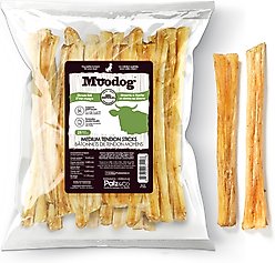 Palz&Co Moodog Beef Medium Tendon Sticks Dog Treats, 25 count