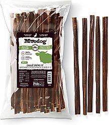 Palz&Co Moodog 12-inch Beef Gullet Sticks Dog Treats, 25 count