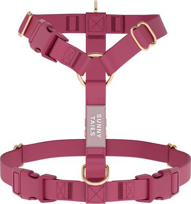Show full view: Sunny Tails Cloud Lite Waterproof Dog Harness, Mulberry Burgundy, Medium: 20 to 29-in chest slide 5 of 8