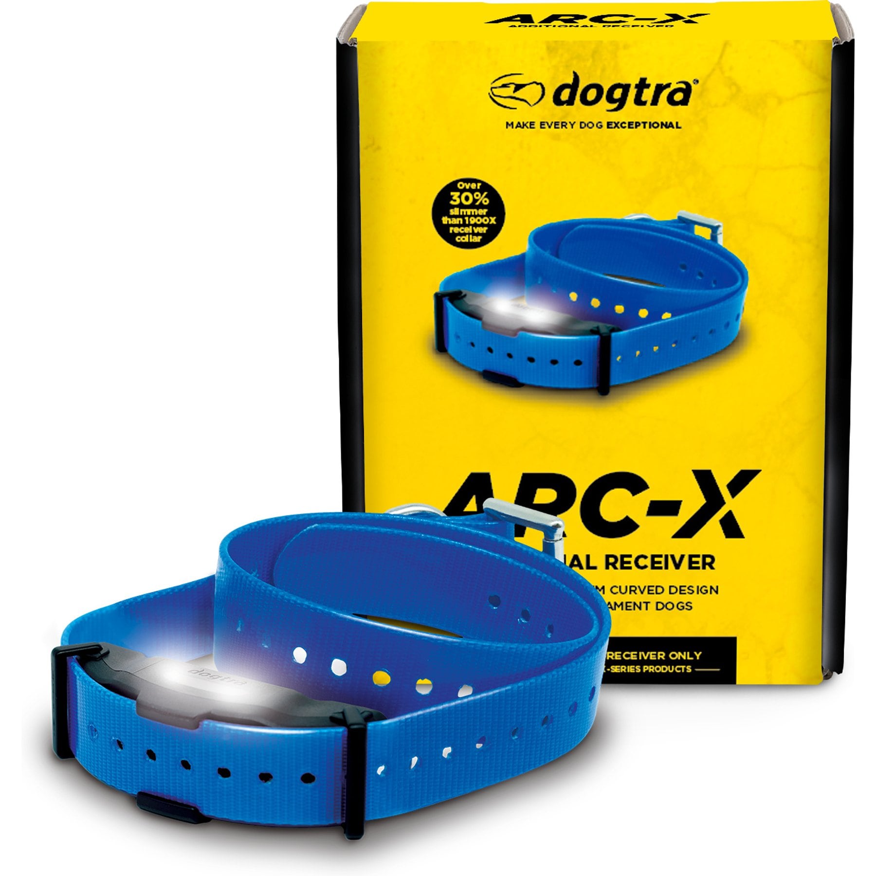 Dogtra ARC-X Additional Receiver IPX9K Waterproof Vibration & Tone Remote Dog Training Collar, Blue