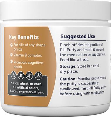 Show full view: AnimalBiome Peanut Butter Plant-Based Pill Putty Dog & Cat Treats, 4.2-oz jar slide 4 of 8