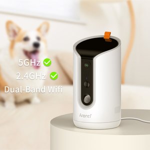 Arenti 360° View Treat Dispensing Dog Camera