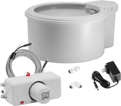 Always Full Dog Water Bowl & Wall Unit, Matte Gray, 7-in