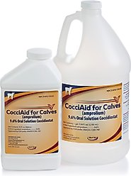 Aurora Pharmaceuticals CocciAid for Calves (Amprolium) 9.6% Oral Solution Coccidiostat Cattle Dewormer, 1-gal bottle slide 2 of 2