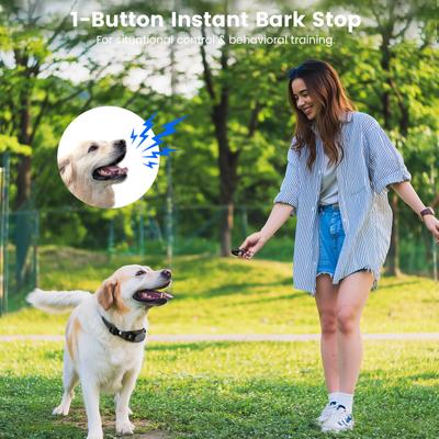 Show full view: PetNF Rechargeable Waterproof Anti-Bark Dog Collar, Black slide 8 of 8