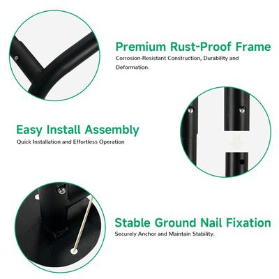 Show full view: Yafylly Outdoor Dog Tent with UV Protection & Waterproof Cover, Gray, Medium slide 6 of 9