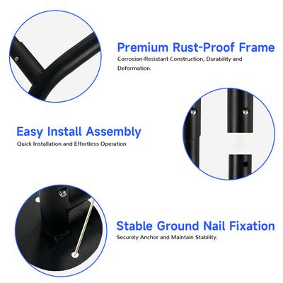 Show full view: Yafylly Outdoor Dog Tent with UV Protection & Waterproof Cover, Blue, Medium slide 6 of 9