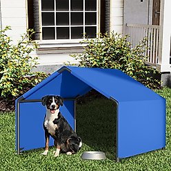 Yafylly Outdoor Dog Tent with UV Protection & Waterproof Cover, Blue, Medium