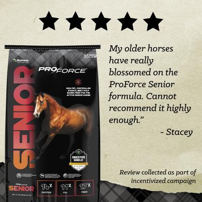 Show full view: Nutrena ProForce Senior Horse Feed, 50-lb bag slide 5 of 11