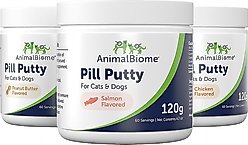 AnimalBiome Salmon Hydrolyzed-Protein Pill Putty Dog & Cat Treats, 4.2-oz tub slide 2 of 5