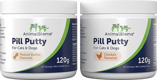 Show full view: AnimalBiome Chicken Hydrolyzed-Protein Pill Putty Dog & Cat Treats, 4.2-oz jar slide 7 of 7