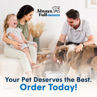 Show full view: Always Full Dog Water Bowl & Wall Unit, Matte Gray, 7-in slide 7 of 8