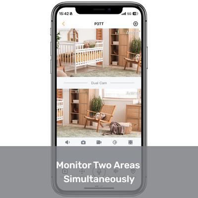 Show full view: Arenti P3TT 3MP UHD Dual-Lens Indoor Pan-Tilt Dog Camera slide 5 of 11