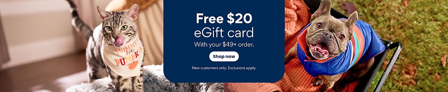 Free $20 eGift card With your $49+ order. Shop now New customers only. Exclusions apply.