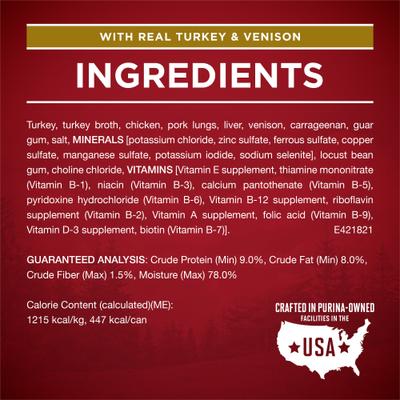 Show full view: Purina ONE SmartBlend True Instinct Classic Ground Grain-Free Variety Pack Canned Dog Food, 13-oz can, case of 12 slide 7 of 12