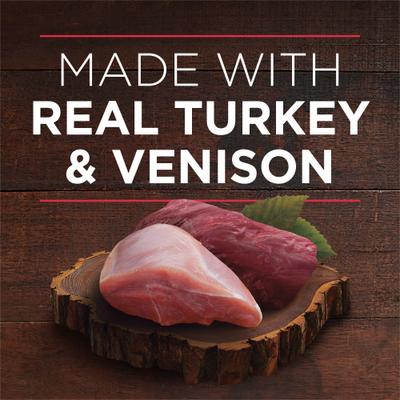 Show full view: Purina ONE SmartBlend True Instinct Tender Cuts in Gravy with Real Turkey & Venison Canned Dog Food, 13-oz, case of 12 slide 5 of 12