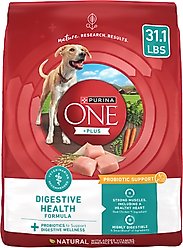 Purina ONE +Plus Adult Digestive Health Formula Dry Dog Food, 31.1-lb bag